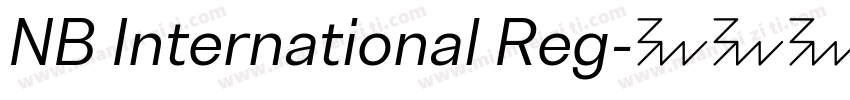 NB International Reg字体转换